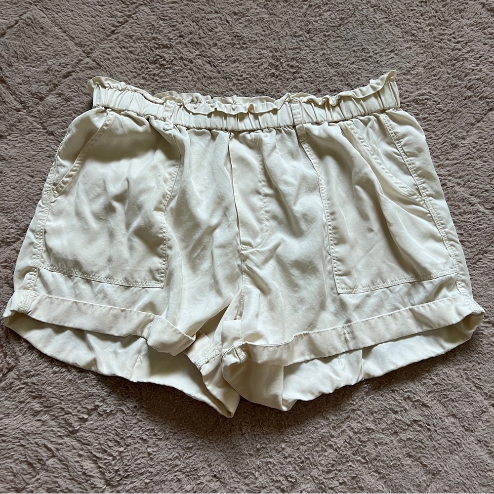 Aerie High Waist Stretchy Shorts Preppy Minimalist Baggy Capsule Summer Size‎ L